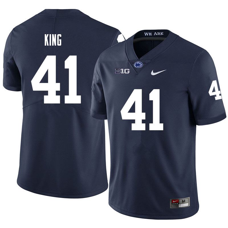 Men #41 Kobe King Penn State Nittany Lions College Football Jerseys Sale-Navy
